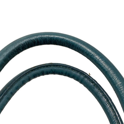 Prada Handbag - Bl0837 Blue Green Leather