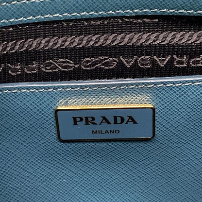 Prada Handbag - Bl0837 Blue Green Leather