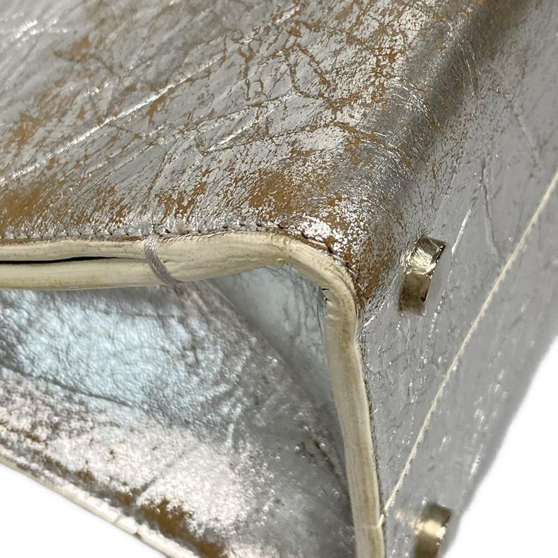 Dior/ Handbag Dior Ever Silver and White 2way Leather