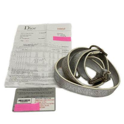 Dior/ Handbag Dior Ever Silver and White 2way Leather