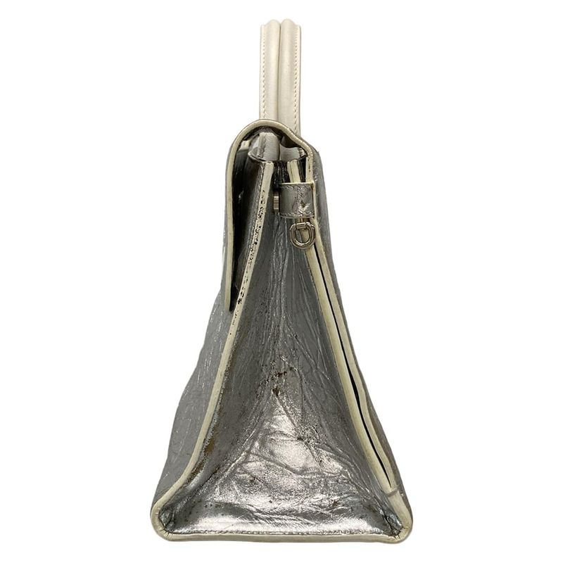 Dior/ Handbag Dior Ever Silver and White 2way Leather