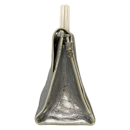 Dior/ Handbag Dior Ever Silver and White 2way Leather