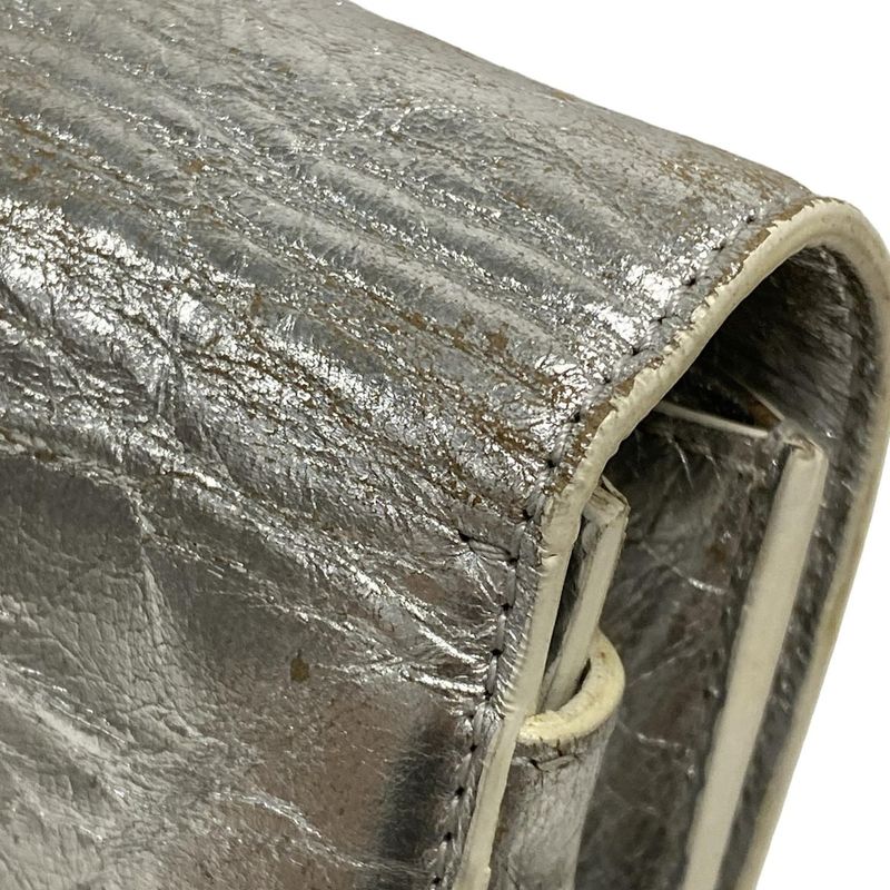 Dior/ Handbag Dior Ever Silver and White 2way Leather