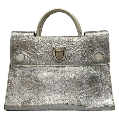 Dior/ Handbag Dior Ever Silver and White 2way Leather