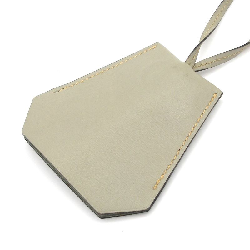 Hermes Leather Light Gray