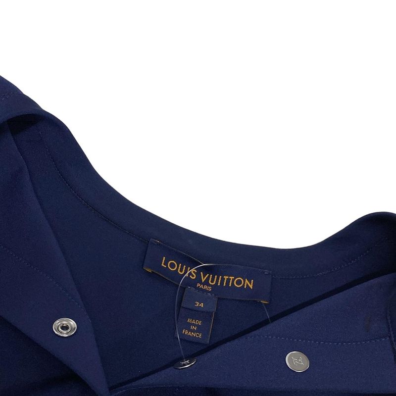 Louis Vuitton Jacket Size 34 S Women - Rw222j G72 Fnja16 Dark Navy Cubic