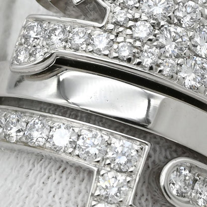 Cartier Ring le Bézédu Dragon 18k White Gold Diamond Ruby White Gold #51 (Jp11)