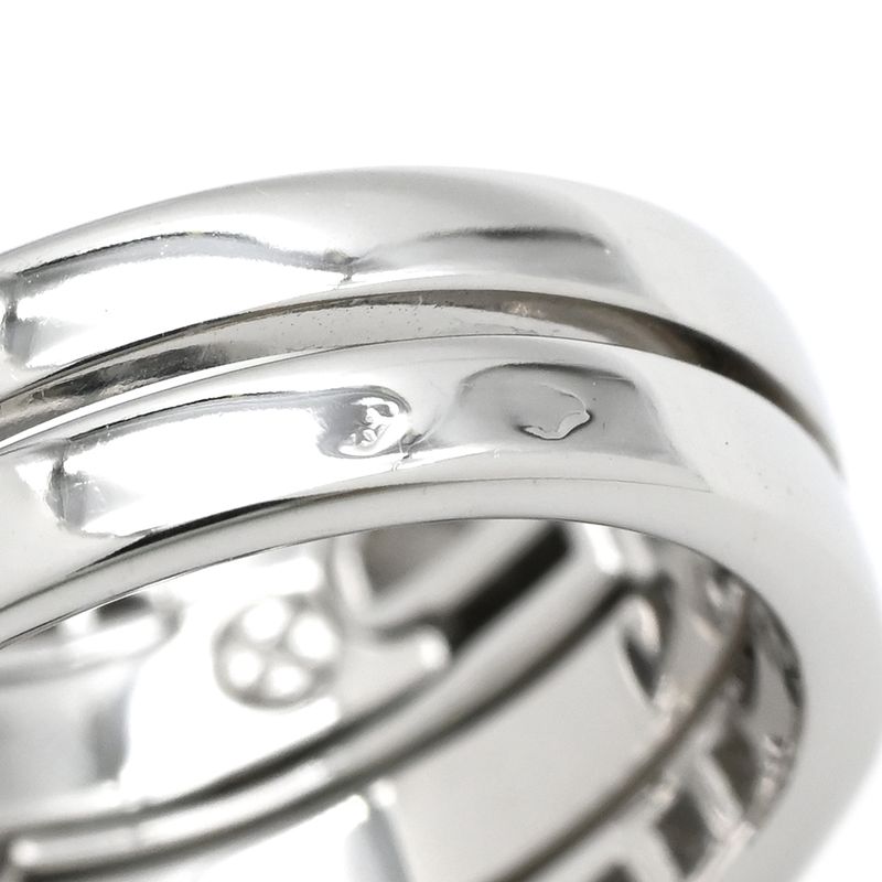 Cartier Ring le Bézédu Dragon 18k White Gold Diamond Ruby White Gold #51 (Jp11)