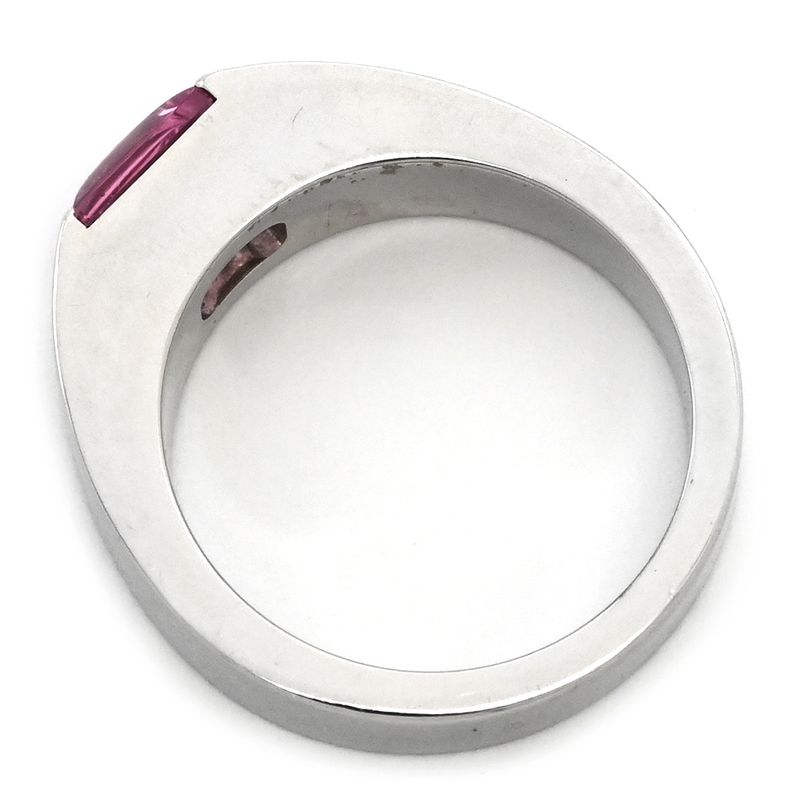 Cartier Ring Tank Ring 18k White Gold Pink X White Gold #50 (Jp10) 750 18k 9.5