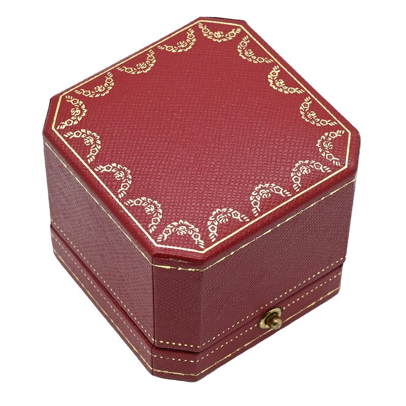 Cartier Ring Tank Ring 18k White Gold Pink X White Gold #50 (Jp10) 750 18k 9.5