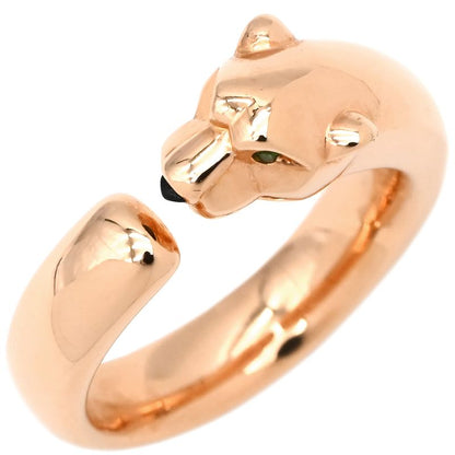 Cartier Ring Panthère de Cartier Ring Small Model 18k Pink Gold Onyx Tsavorite