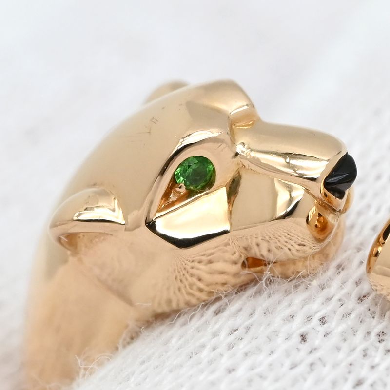 Cartier Ring Panthère de Cartier Ring Small Model 18k Pink Gold Onyx Tsavorite