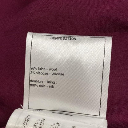 Chanel Jacket Size 34 S Women - P73183 Purple Silver and Black Long Sleeves