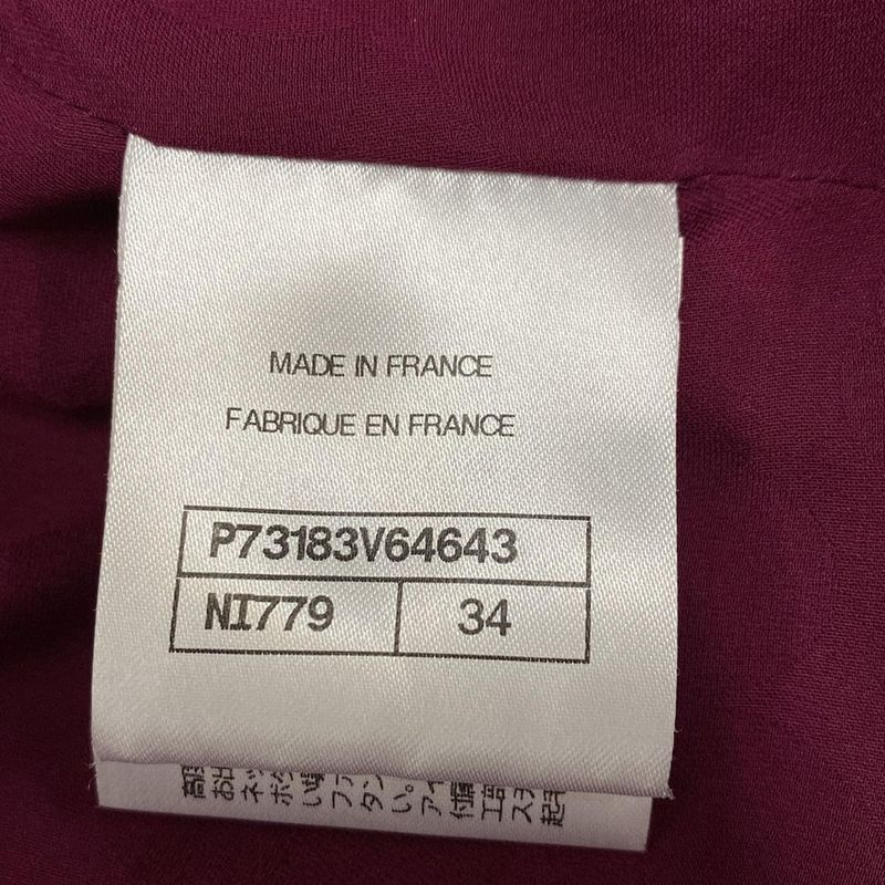 Chanel Jacket Size 34 S Women - P73183 Purple Silver and Black Long Sleeves
