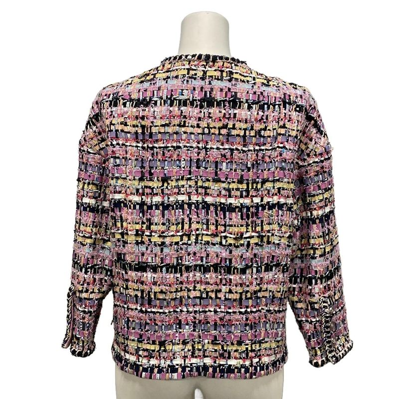 Chanel Jacket Size 34 S Women - P72404 Pink X Multi Cotton