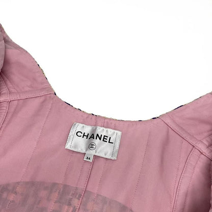 Chanel Jacket Size 34 S Women - P72404 Pink X Multi Cotton