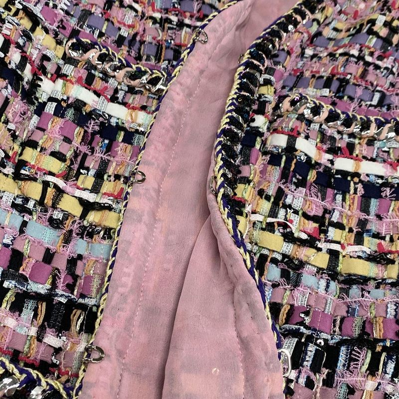 Chanel Jacket Size 34 S Women - P72404 Pink X Multi Cotton