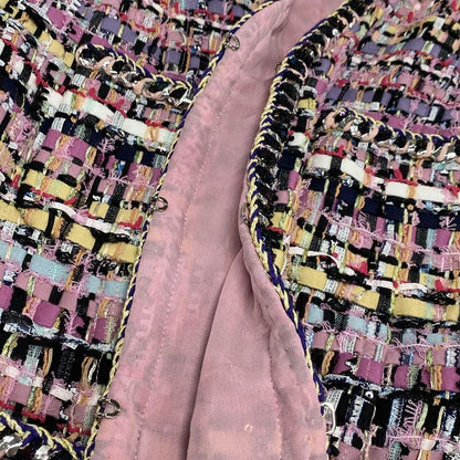Chanel Jacket Size 34 S Women - P72404 Pink X Multi Cotton