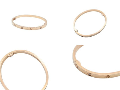 Cartier Love Bracelet Small Bangle Small Model Half Diamond Yellow Gold — view 6