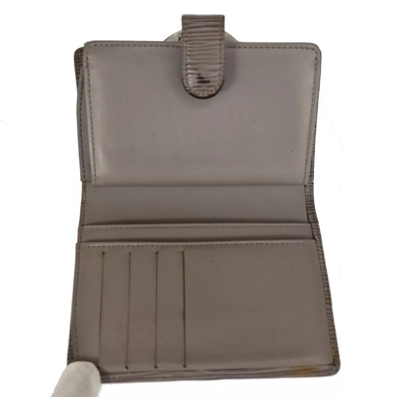 Louis Vuitton Wallet Epi Fold Wallet Yellow Gray Leather Set Of 2 07bs037