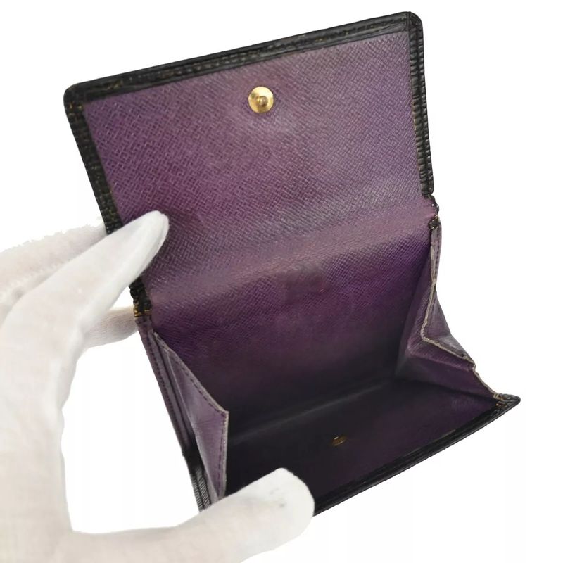 Louis Vuitton Wallet Epi Fold Wallet Yellow Gray Leather Set Of 2 07bs037