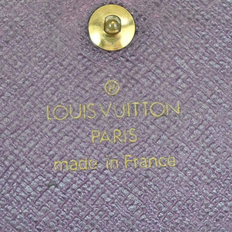 Louis Vuitton Wallet Epi Fold Wallet Yellow Gray Leather Set Of 2 07bs037