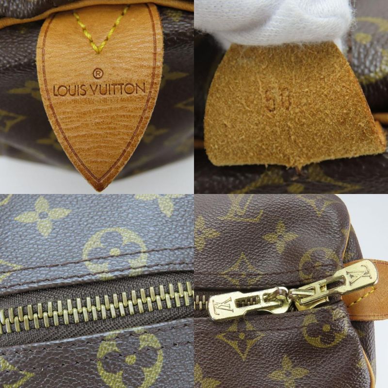 Louis Vuitton Boston Bag Keepall 50 M41426 Monogram Brown Large Capacity Travel