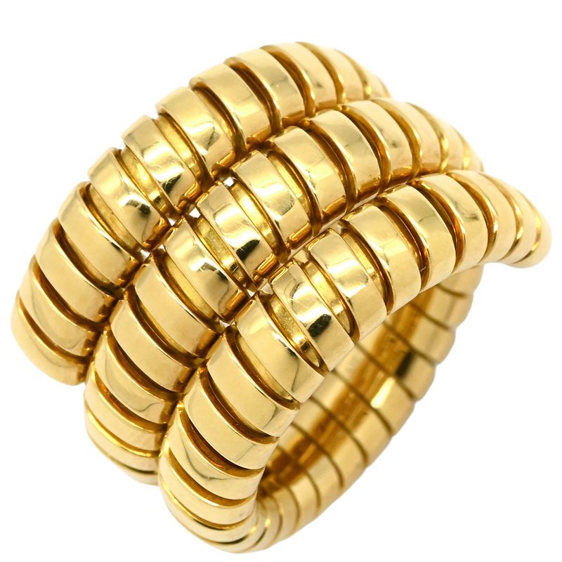 Bvlgari Bvlgari Ring Tubogas 18k Yellow Gold Yellow Gold 750 18k Gold No 10