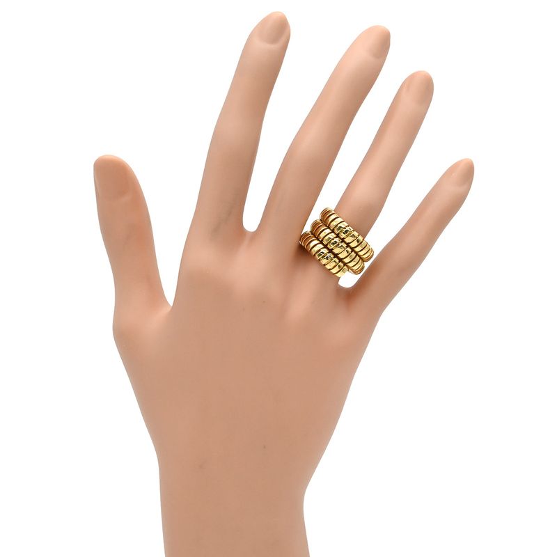 Bvlgari Bvlgari Ring Tubogas 18k Yellow Gold Yellow Gold 750 18k Gold No 10