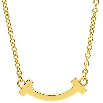 Tiffany & Co Tiffany & Co Necklace T Smile Mini Pendant 18k Yellow Gold Yellow