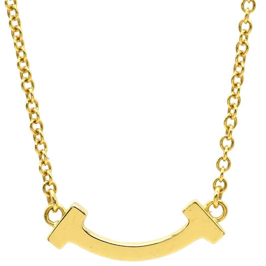 Tiffany & Co Tiffany & Co Necklace T Smile Mini Pendant 18k Yellow Gold Yellow