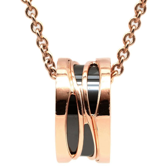 Bvlgari Bvlgari Necklace B-Zero1 Legend Necklace 18k Pink Gold Ceramic Pink