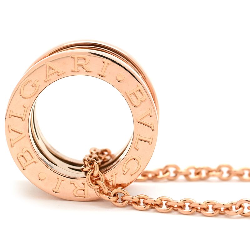 Bvlgari Bvlgari Necklace B-Zero1 Legend Necklace 18k Pink Gold Ceramic Pink