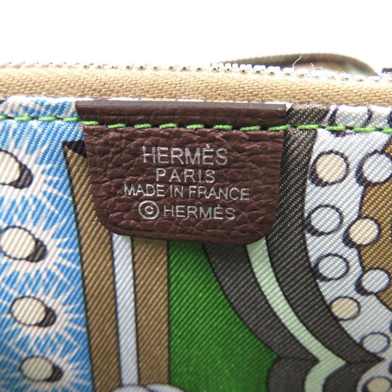Hermes Azap Silk Inn Compact Mini Evercolor Mocha B Engraved Brown Coin Case