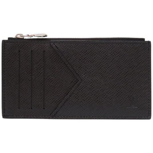 Louis Vuitton Coin Card Holder Taiga Black M62914 IC Chip Coin Case Black LV