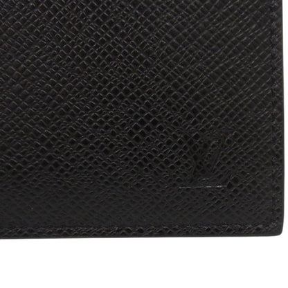 Louis Vuitton Coin Card Holder Taiga Black M62914 IC Chip Coin Case Black LV