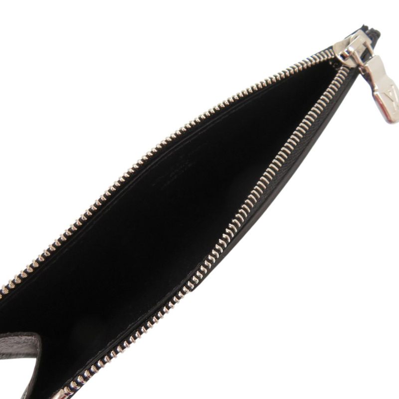 Louis Vuitton Coin Card Holder Taiga Black M62914 IC Chip Coin Case Black LV