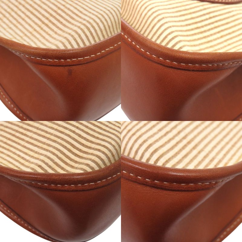 Hermes Evelyn I PM Stripe Vogue River Noisette Silver Hardware □E Engraved