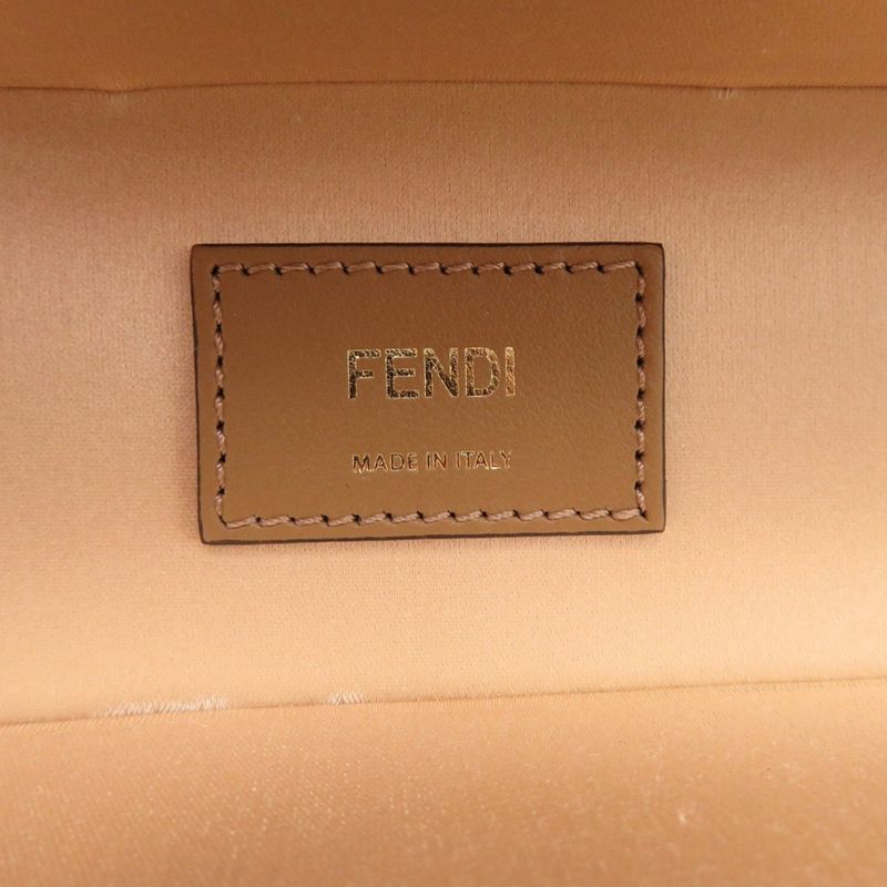 Fendi Flegrance Trunk 3 Bottles Storage 7as300as3uf1lmn Metal FF Jacquard Brown