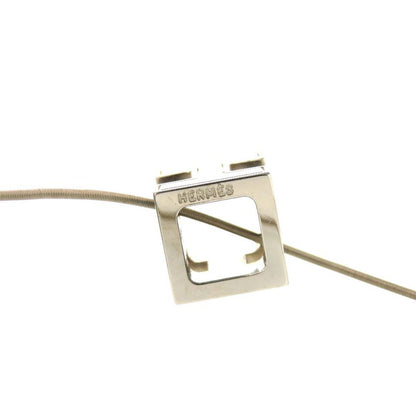 Hermes Caged Ash H Cube Metal Light Blue Necklace 1327 Hermes