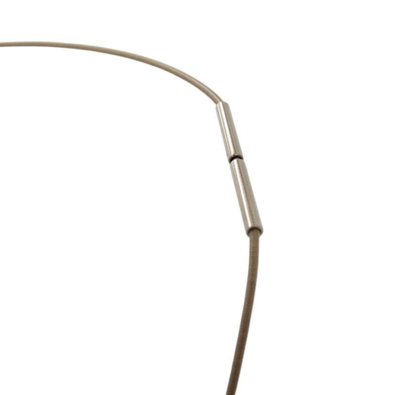 Hermes Caged Ash H Cube Metal Light Blue Necklace 1327 Hermes