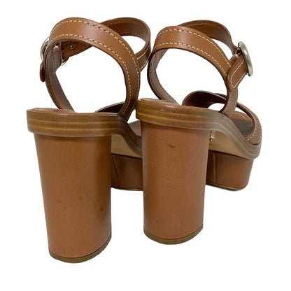 Prada Sandals 34 1/2 Women - Brown Leather