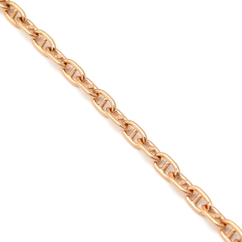 Hermes Bracelet Chaine D'ancre Verso 18k Pink Gold Rose Gold X White St Pink