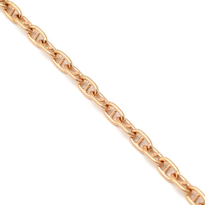 Hermes Bracelet Chaine D'ancre Verso 18k Pink Gold Rose Gold X White St Pink