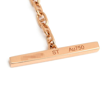 Hermes Bracelet Chaine D'ancre Verso 18k Pink Gold Rose Gold X White St Pink