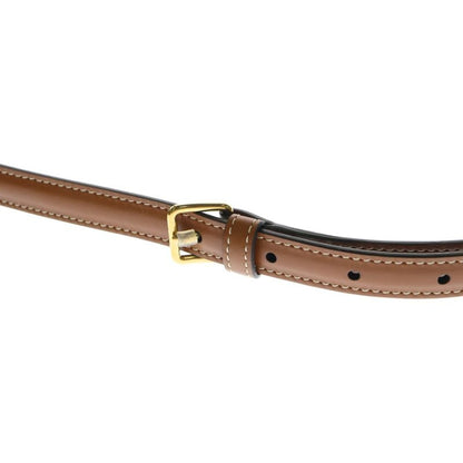 Celine Triomphe Mini Buzas Shoulder Bag Mini Bag Pochette Brown Gold Hardware