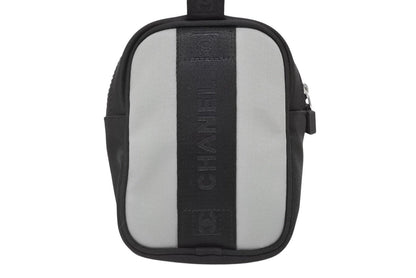 Chanel Pouch Sports Line CC Logo Black Green Nylon Patch — view 3