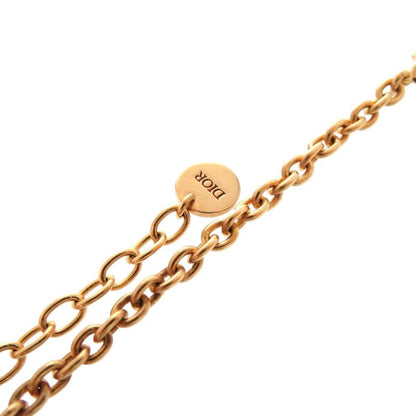 Dior Herbarium Dragonfly Metal Resin Pink Gold Clear Necklace 1506 Dior