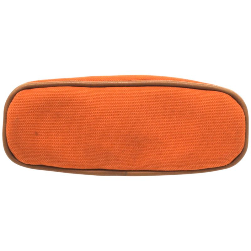 Hermes Bolide Pouch Mini Cotton Polyurethane Orange Pouch Bag 1541 Hermes
