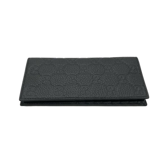 Gucci Long Wallet Fold Long Leather -2149 Black